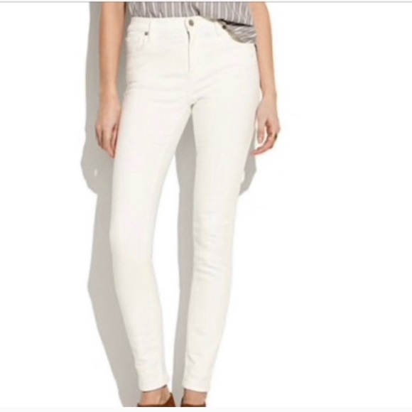 Madewell Denim - Madewell Skinny Skinny White Jeans Sz 26x32